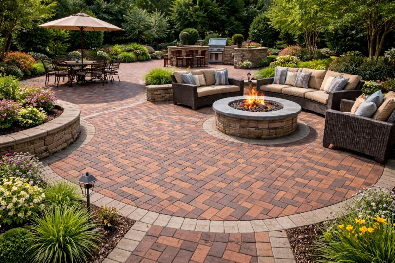 Patio Brick Installation in Burlington, VT