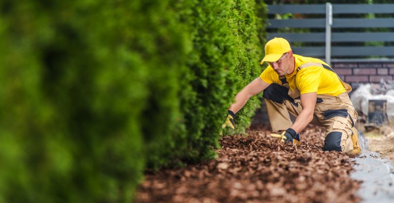 Pine Bark Mulch Installation in Ventura County, CA